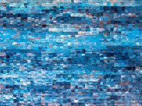 Blått Himmel (Blue-Blooded Sky) - 30x40" Acrylic on canvas